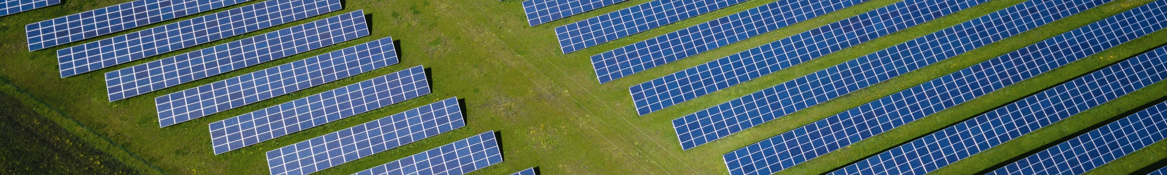 Rows of solar panels 
