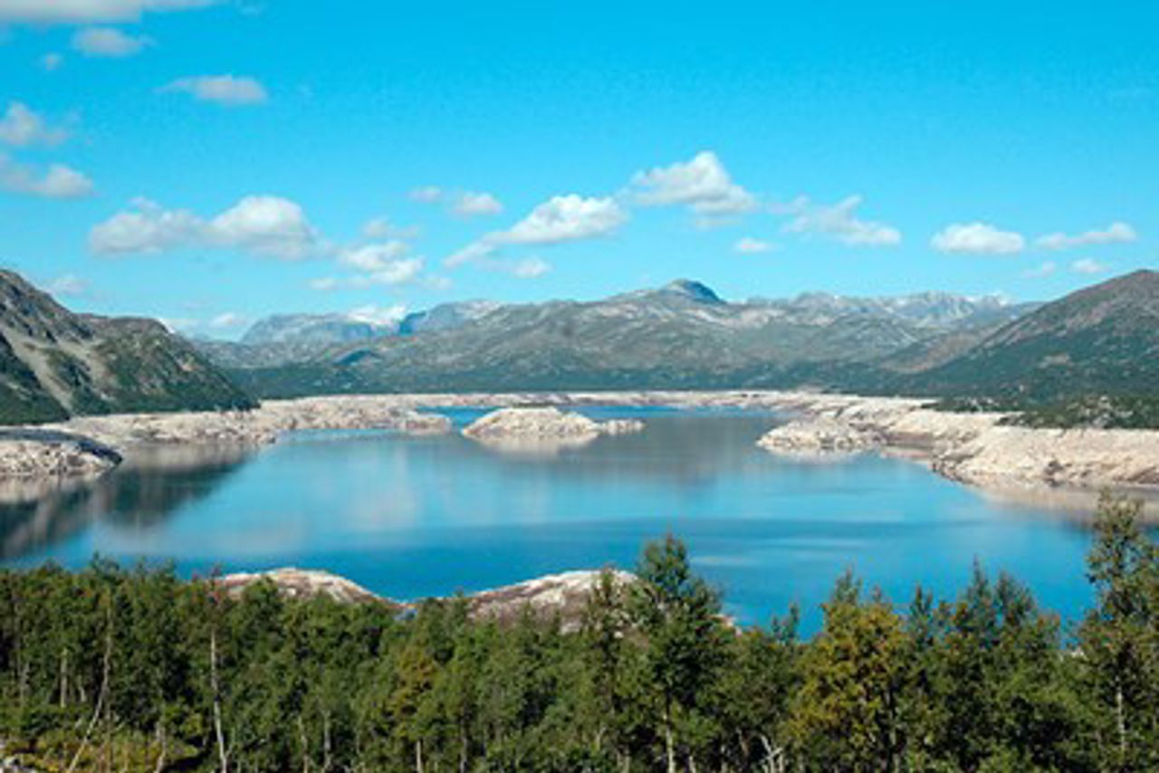 Lake Bordalsvatn in Telemark County