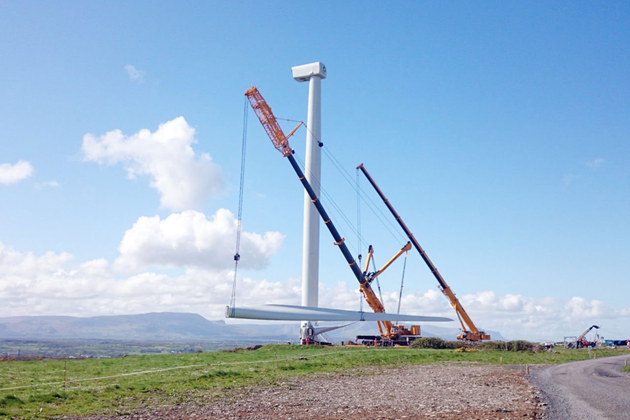 Construction of wind farm